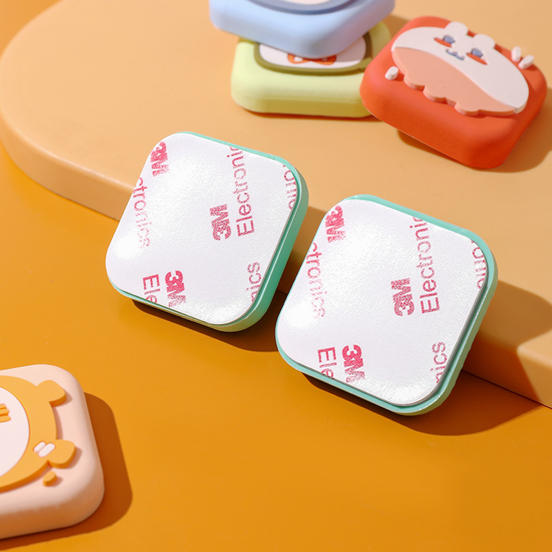 Cartoon Door Handle Crash Pad Cute Refrigerator Anti-Collision Sticker Silicone Door Rear Anti-Collision Bed Anti-Collision Pad Door Sticker Mute