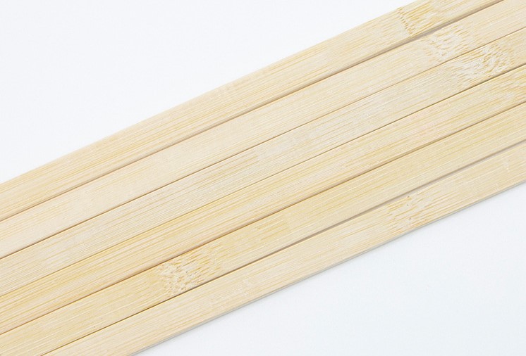 Factory Supply High Quality 9.0mm Flat Bamboo Stick Barbecue Skewers Bamboo Stick Natural Barbecue Long Flat Stick Customizable Length
