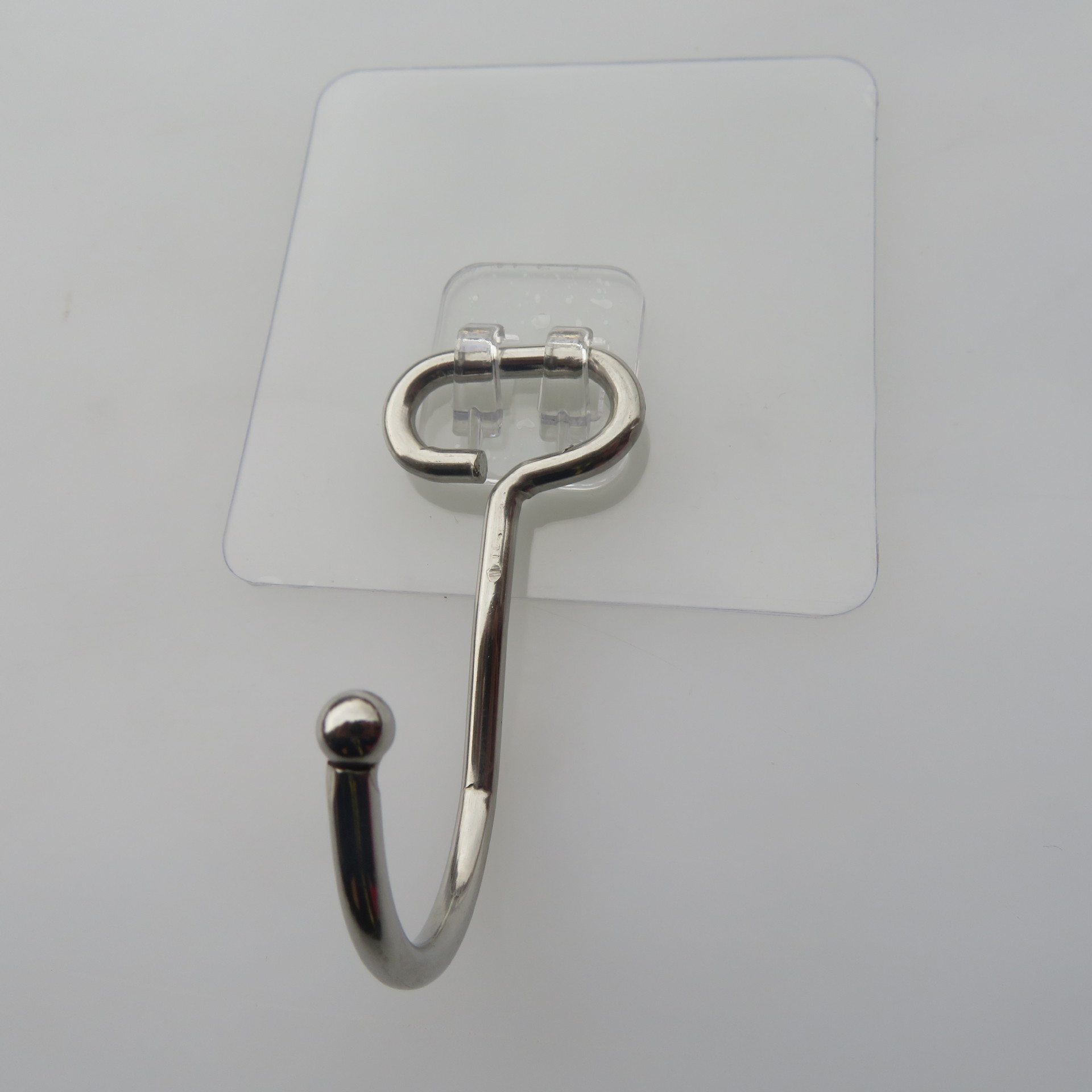 Factory direct brushed stainless steel big hook magic traceless stick hook strong nail - free creative large towel hook Factory direct brushed stainless steel big hook magic traceless stick hook strong nail - free creative large towel hook
