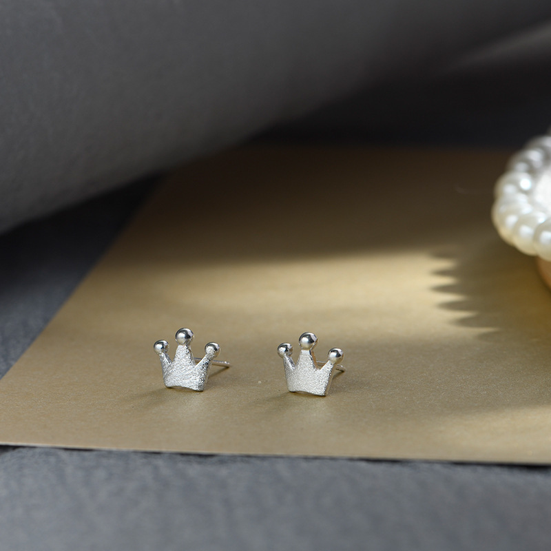 Cute Simple Flat Stick Bell Puzzle Stud Earrings for Women 925 Sterling Silver Square Diamond XINGX Eardrops Earrings Earrings