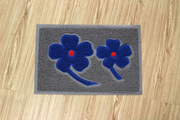 Hollow household antiskid carpet mats parquet PVC green carpet factory direct gift