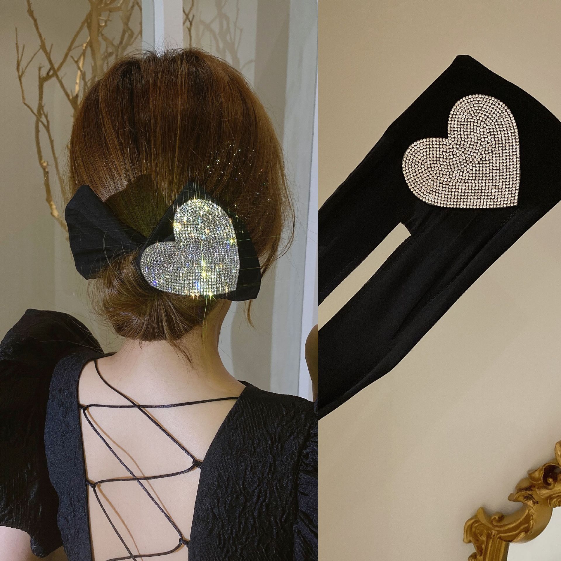 Diamond Hair Band Korean Style Lazy Magic Twist Stick Peach Heart Hair Rope Back Head Simple Hair Clip Hair Accessories Diamond Hair Band Korean Style Lazy Magic Twist Stick Peach Heart Hair Rope Back Head Simple Hair Clip Hair Accessories