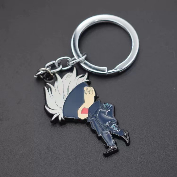 Japanese Anime Derivative Spell Return Battle Metal Keychains Tiger Stick Youren Five Wu Q Version Pendant Accessories Japanese Anime Derivative Spell Return Battle Metal Keychains Tiger Stick Youren Five Wu Q Version Pendant Accessories
