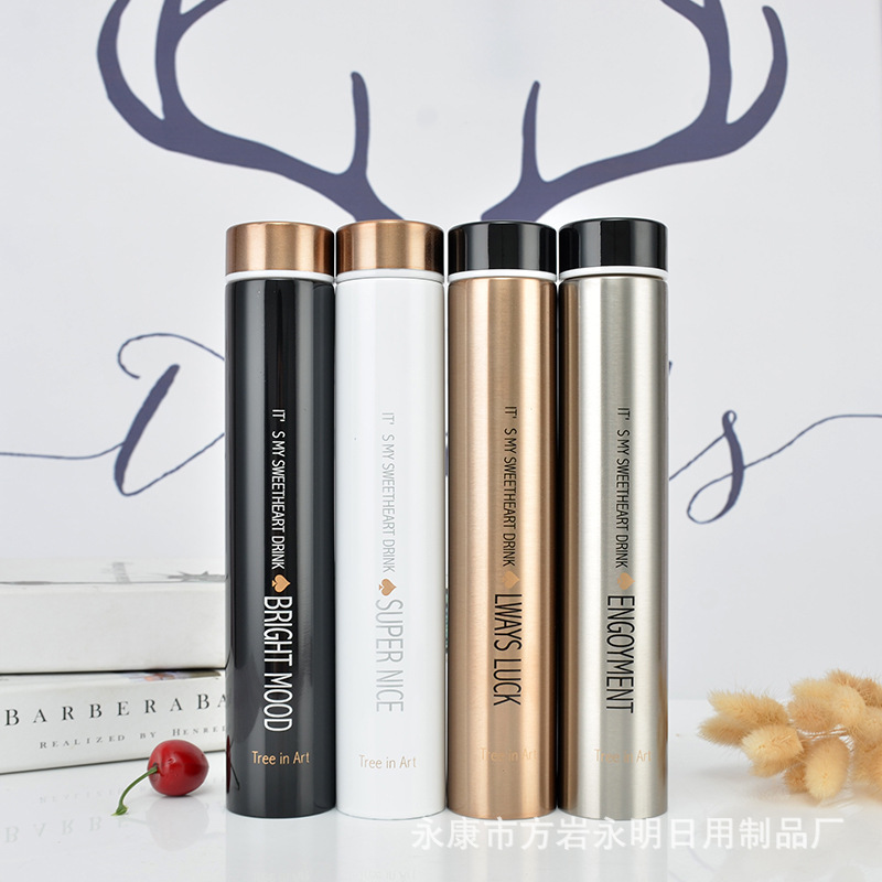 Golden Hoop Stick Creative New Thermos Cup Fashion Gift Cup Stainless Steel Anti-Wolf Cup Car Home Daily Coffee Cup Golden Hoop Stick Creative New Thermos Cup Fashion Gift Cup Stainless Steel Anti-Wolf Cup Car Home Daily Coffee Cup