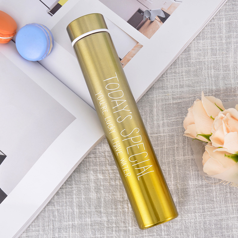 Golden Hoop Stick Creative New Thermos Cup Fashion Gift Cup Stainless Steel Anti-Wolf Cup Car Home Daily Coffee Cup Golden Hoop Stick Creative New Thermos Cup Fashion Gift Cup Stainless Steel Anti-Wolf Cup Car Home Daily Coffee Cup