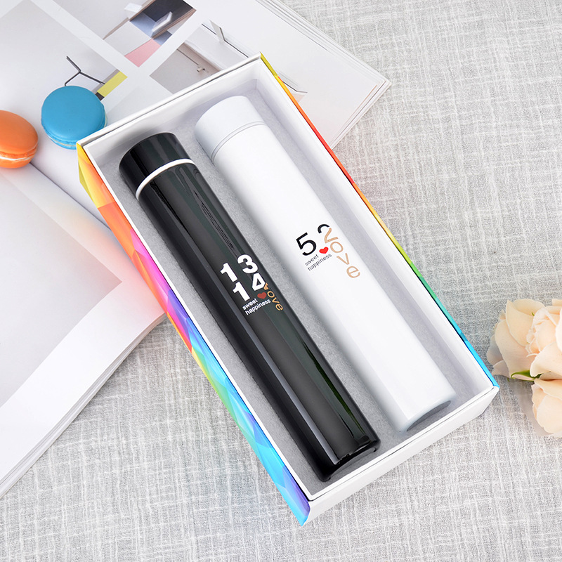Golden Hoop Stick Creative New Thermos Cup Fashion Gift Cup Stainless Steel Anti-Wolf Cup Car Home Daily Coffee Cup Golden Hoop Stick Creative New Thermos Cup Fashion Gift Cup Stainless Steel Anti-Wolf Cup Car Home Daily Coffee Cup