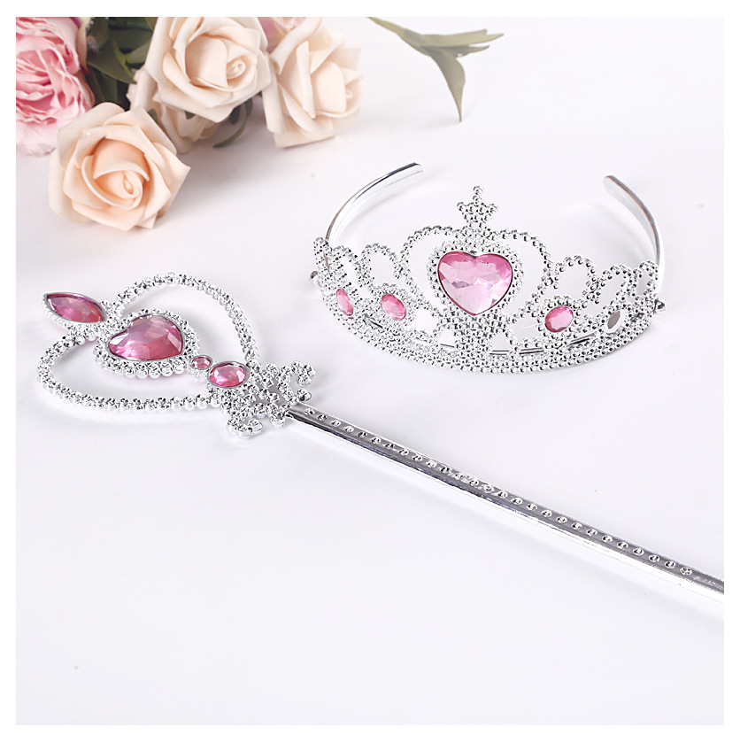 Frozen Crown Magic Stick Dressing Toys Colored Box Suite Baby Girl Princess Elsa Hair Accessories Factory Wholesale