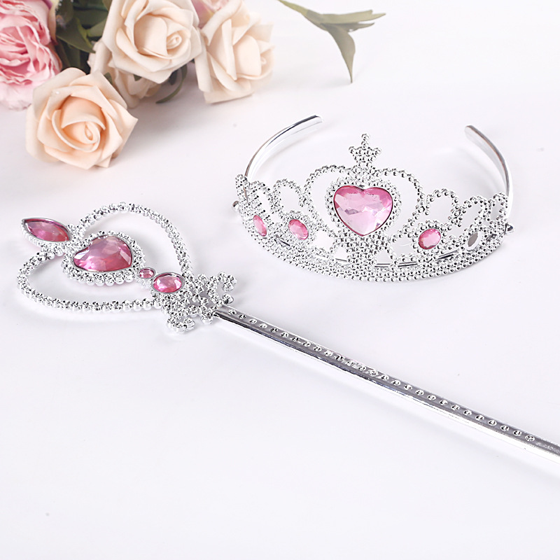 Frozen Crown Magic Stick Dressing Toys Colored Box Suite Baby Girl Princess Elsa Hair Accessories Factory Wholesale Frozen Crown Magic Stick Dressing Toys Colored Box Suite Baby Girl Princess Elsa Hair Accessories Factory Wholesale