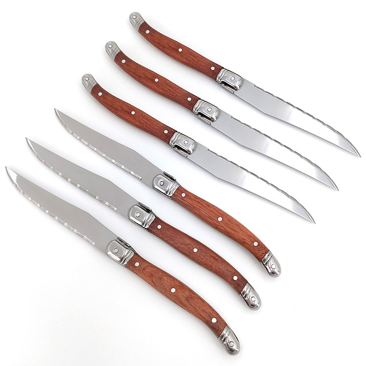 Steak Knife and Fork Rosewood Handle Steak Knife Butter Knife Wooden Handle Steak Knife Table Knife Western Tableware Foreign Trade