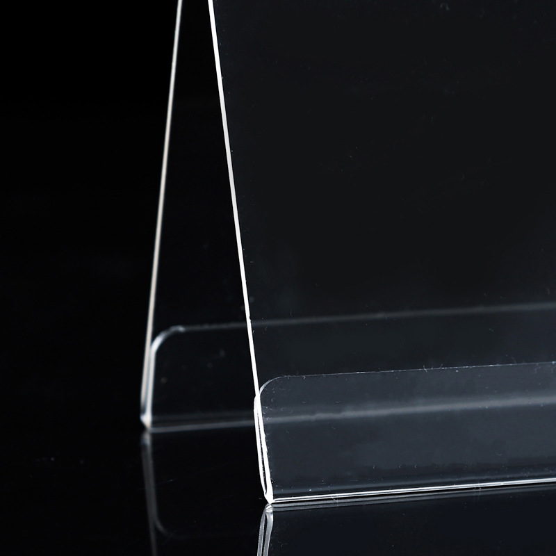 Bn New V-Shaped Acrylic Display Stand PS Double-Sided Name Plate Display Stand Table Sign Transparent Triangle Seat Table Card Name Table Card