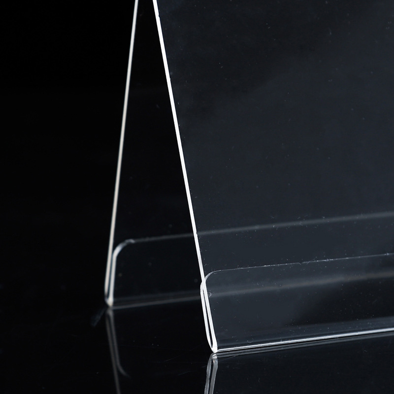 Bn New V-Shaped Acrylic Display Stand PS Double-Sided Name Plate Display Stand Table Sign Transparent Triangle Seat Table Card Name Table Card