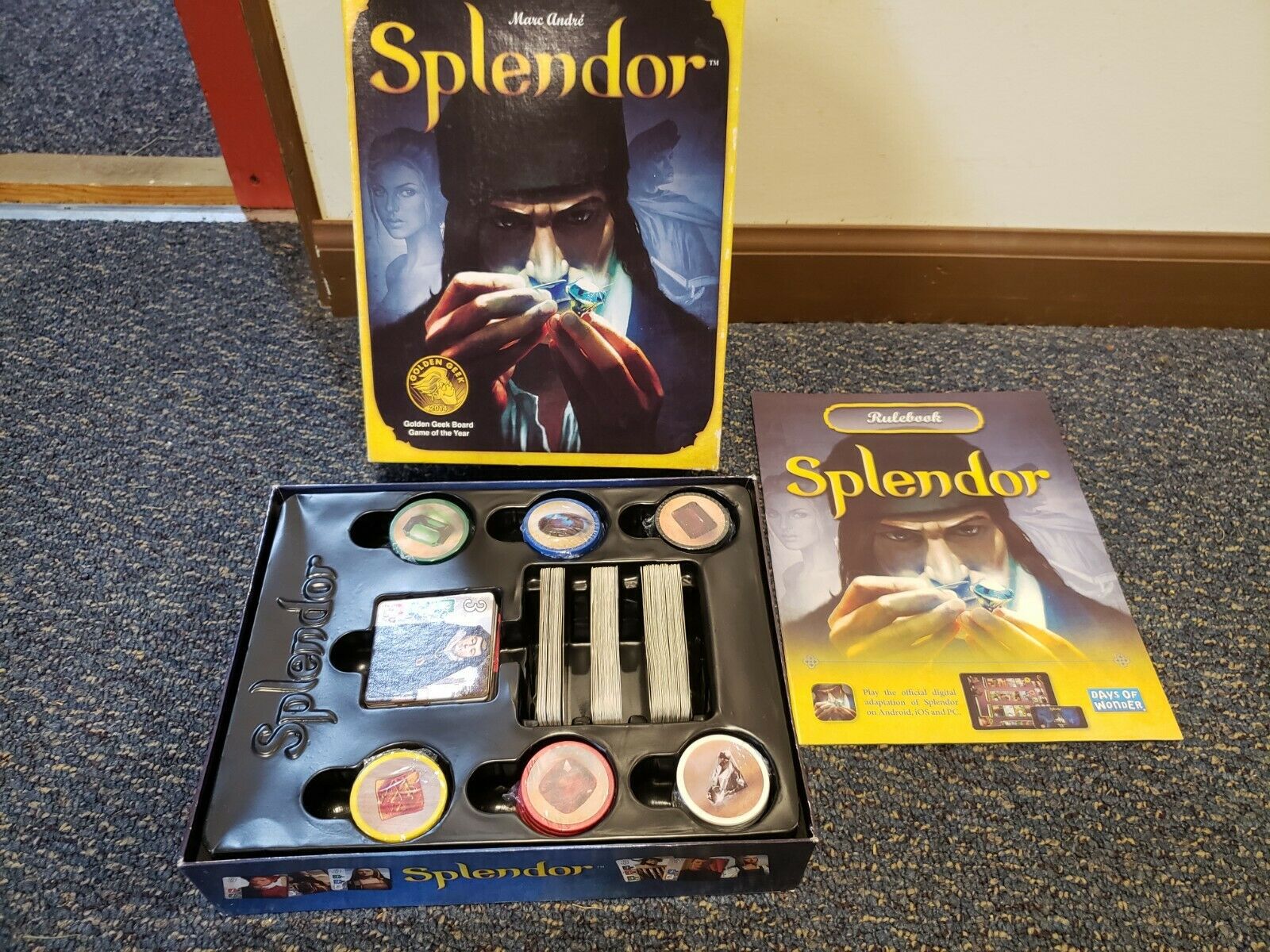 Splendor Gem Merchant Chess Board Game Mat Party Chess Table Tour Card Pandemic