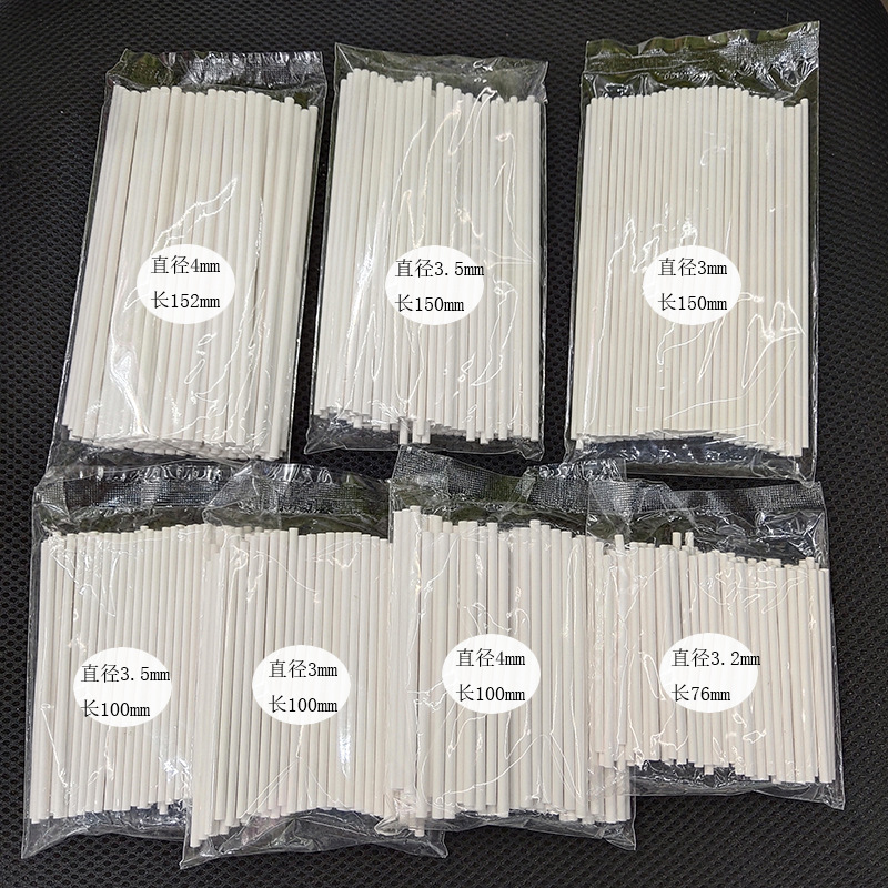 Environmentally friendly disposable degradable kraft paper tube 4*152mm white paper stick can be customized