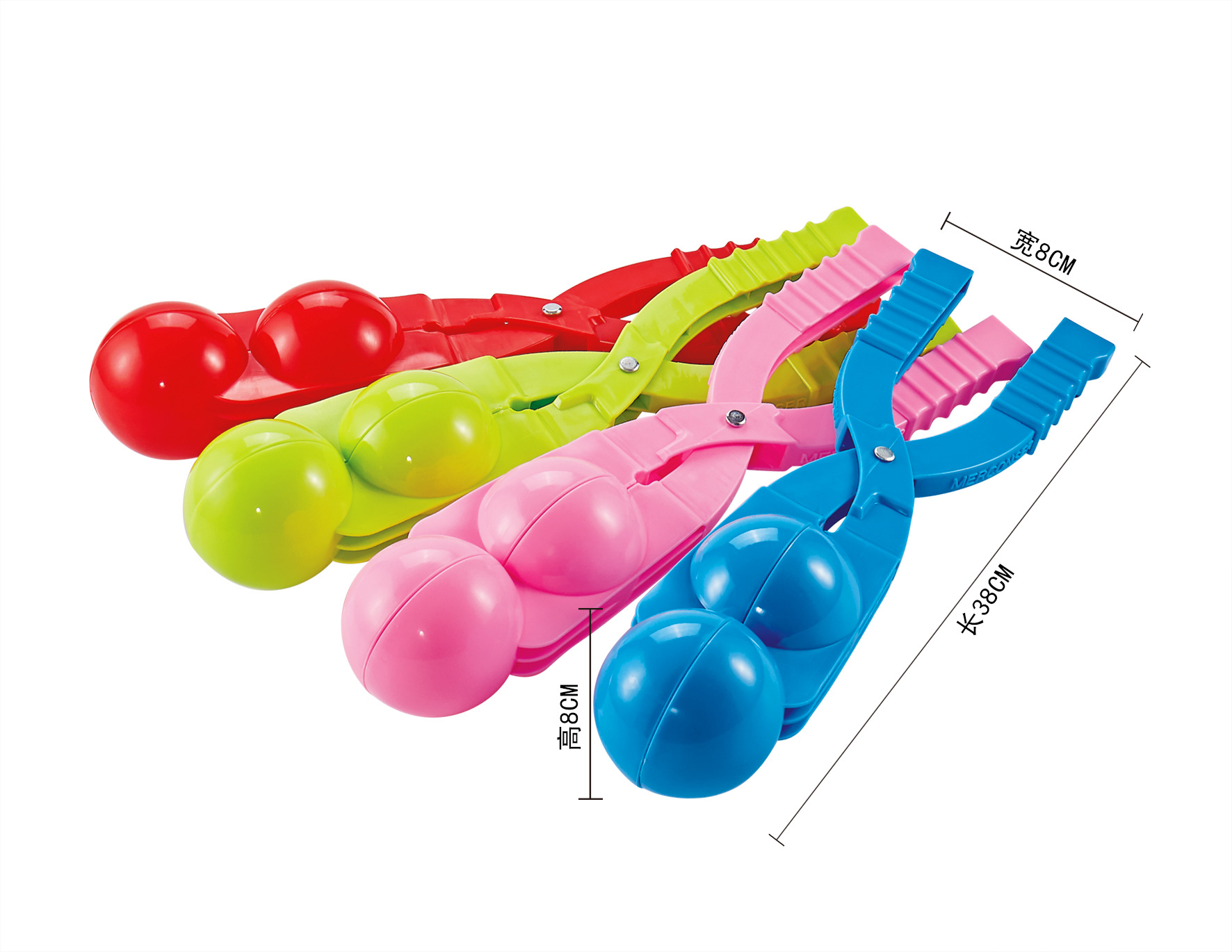 Free Shipping Factory Wholesale Love Snowball Clip Children's Winter Outdoors Toy Snow Stick Snowball Fight Artifact Snowball Clip