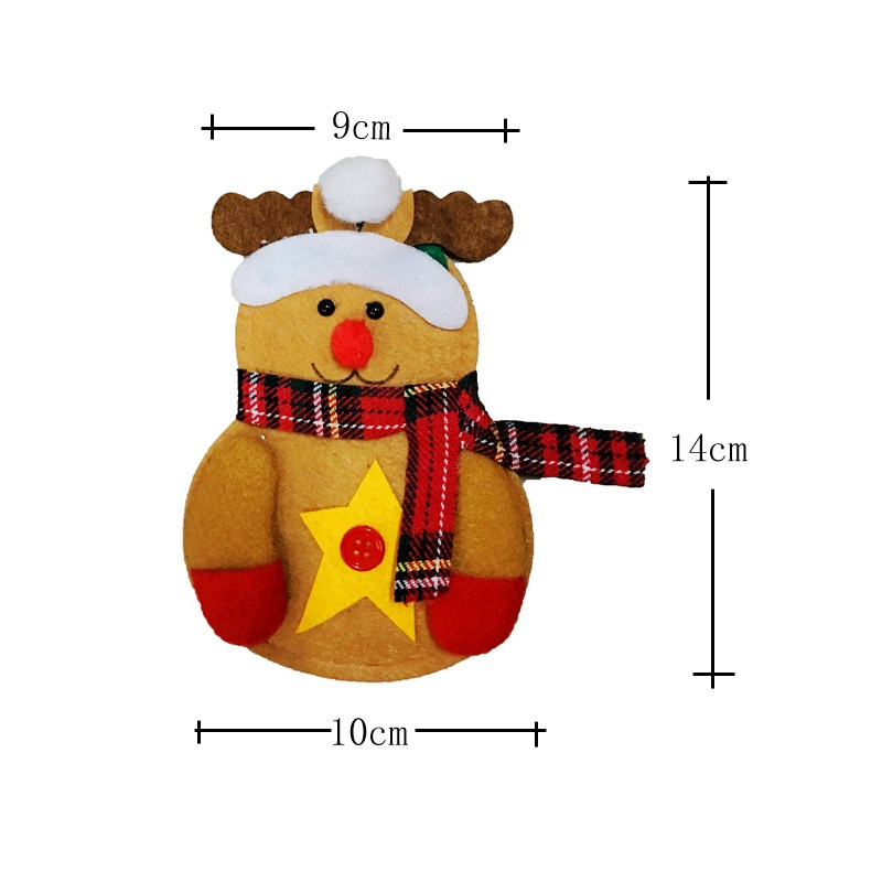Christmas Decoration Ice Man Knife and Fork Bag Creative Home Table Tableware Set Christmas Snowman Knife and Fork Set