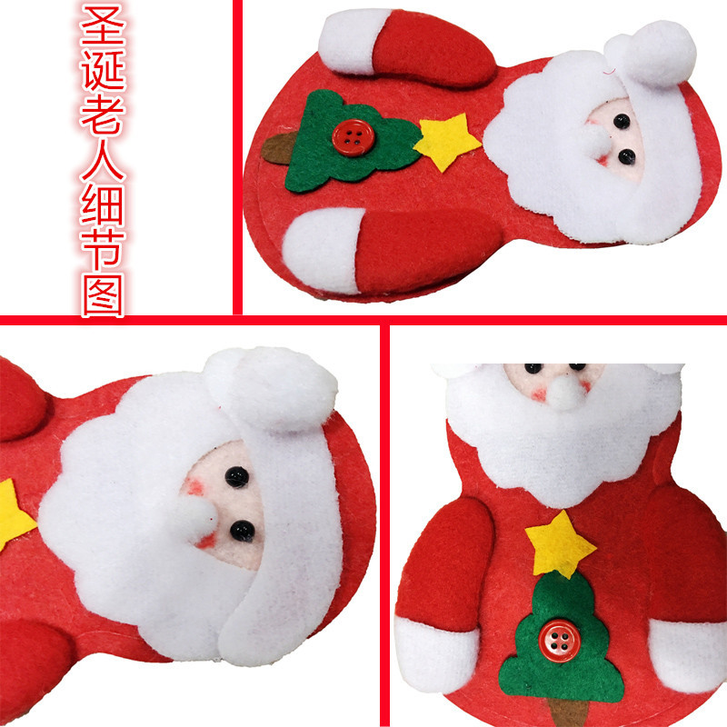 Christmas Decoration Ice Man Knife and Fork Bag Creative Home Table Tableware Set Christmas Snowman Knife and Fork Set