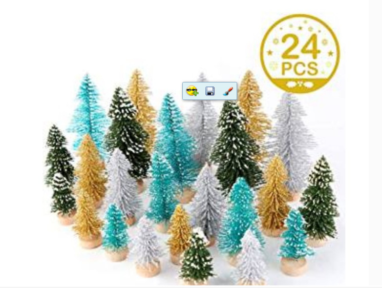 Bag Christmas Decoration Gift Bag Mini Christmas Tree DIY Accessories Stick Snow Tasong