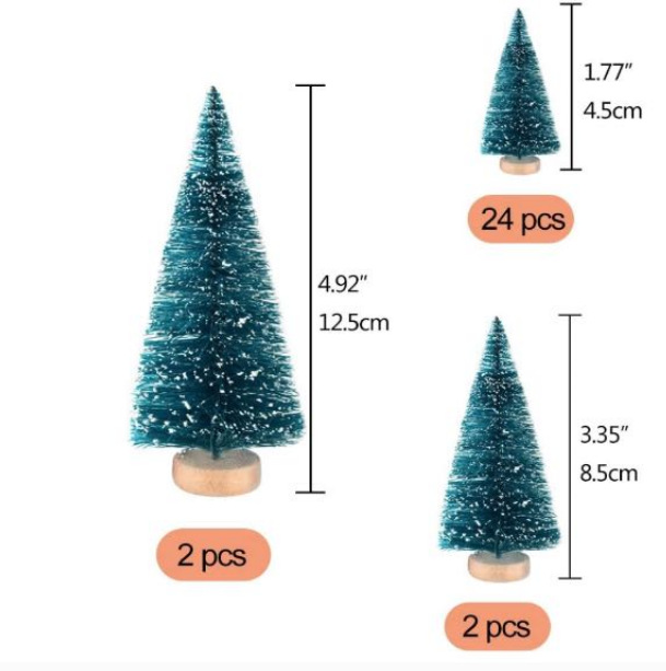 Bag Christmas Decoration Gift Bag Mini Christmas Tree DIY Accessories Stick Snow Tasong