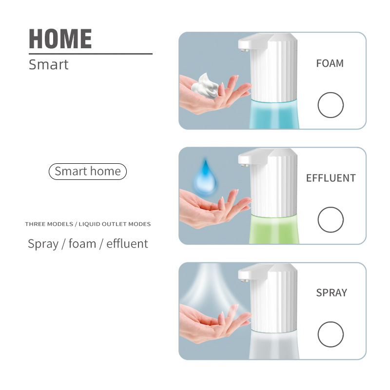 Cross-Border Automatic Foam Hand Washing Machine Hand Disinfection Dispenser Household Sink Intelligent Inductive Soap Dispenser