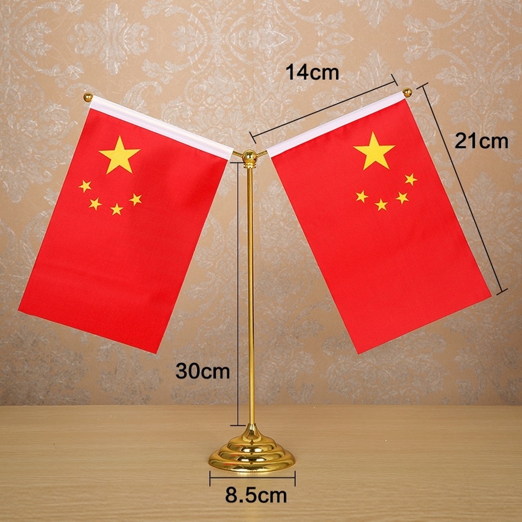 Disc Golden Office Table Flag, Disc Silver Office Table Flag, Blister Card Packaging