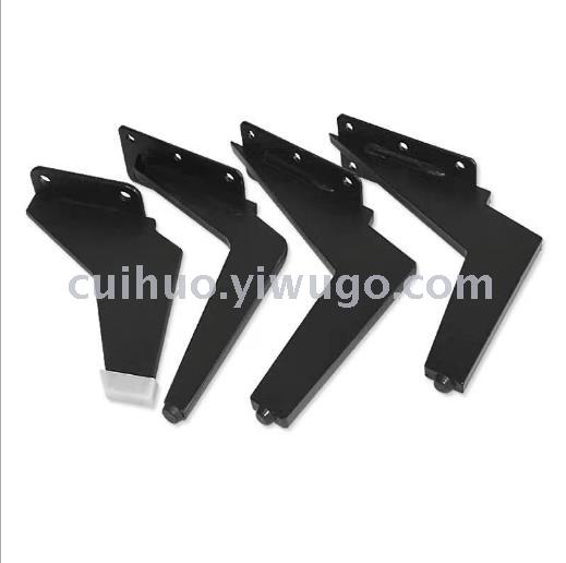 Furniture Foot Sofa Accessories Inclined Black Corner Sof a Feet Knife Foot Metal Tea Table Support TV Cabinet Foot