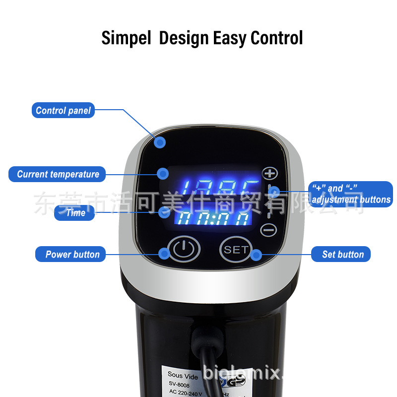 IPX7 Waterproof Low Temperature Vacuum Slow Boiling Steak Machine Cooking Stick Fat Machine IPX7 Sous Vide Cooker IPX7 Waterproof Low Temperature Vacuum Slow Boiling Steak Machine Cooking Stick Fat Machine IPX7 Sous Vide Cooker