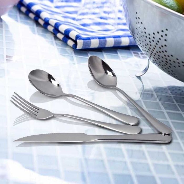 Stainless steel table spoon fork 4 piece cutlery set steak knife kitchen utensils food Fork Spoon Stainless steel table spoon fork 4 piece cutlery set steak knife kitchen utensils food Fork Spoon