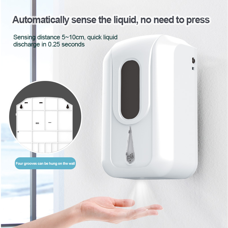 Large Capacity Automatic Soap Dispenser Alcohol Disinfection Hand Washing Machine Wall-Mounted Intelligent Induction Liquid Dispenser Factory Direct Sales