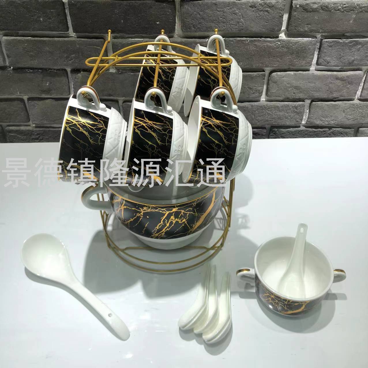 Jingdezhen Ceramic Soup Pot Set Dual-Sided Stockpot Noodle Cup Freshness Bowl Storage Tank Casserole Electric Soup Pot Jingdezhen Ceramic Soup Pot Set Dual-Sided Stockpot Noodle Cup Freshness Bowl Storage Tank Casserole Electric Soup Pot