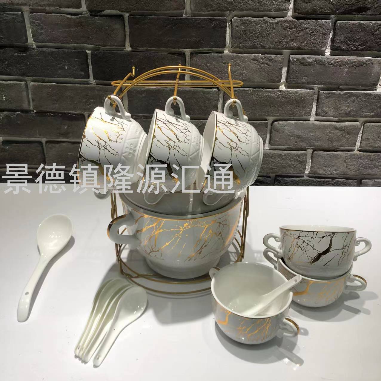 Jingdezhen Ceramic Soup Pot Set Dual-Sided Stockpot Noodle Cup Freshness Bowl Storage Tank Casserole Electric Soup Pot Jingdezhen Ceramic Soup Pot Set Dual-Sided Stockpot Noodle Cup Freshness Bowl Storage Tank Casserole Electric Soup Pot