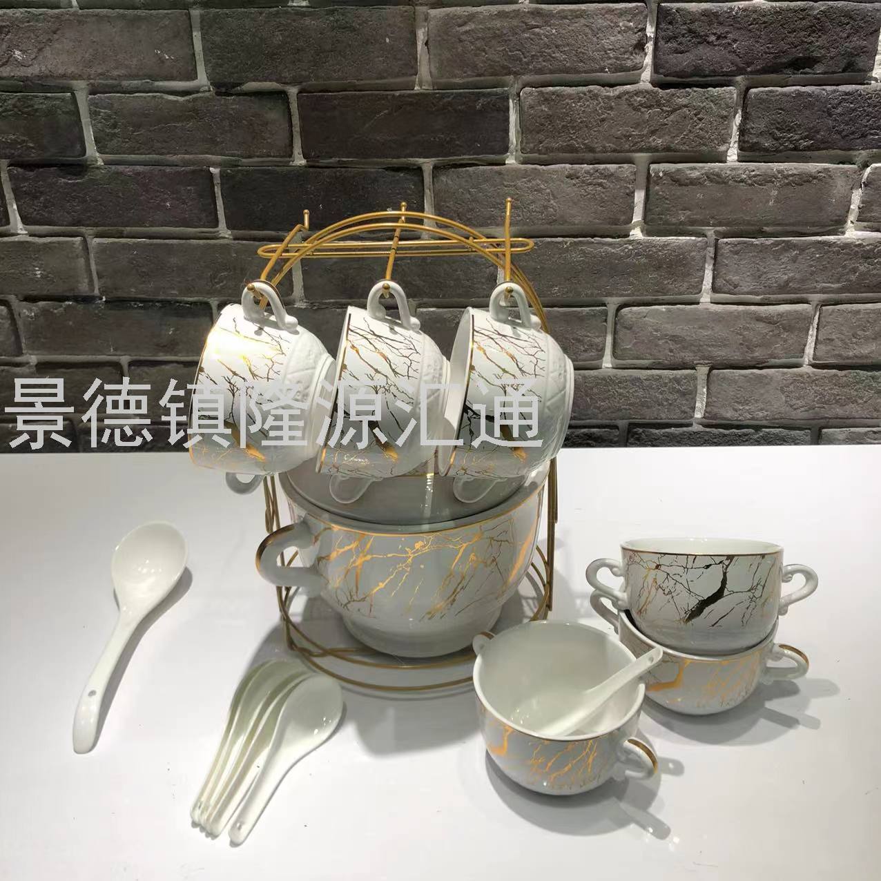 Jingdezhen Ceramic Soup Pot Set Dual-Sided Stockpot Noodle Cup Freshness Bowl Storage Tank Casserole Electric Soup Pot Jingdezhen Ceramic Soup Pot Set Dual-Sided Stockpot Noodle Cup Freshness Bowl Storage Tank Casserole Electric Soup Pot