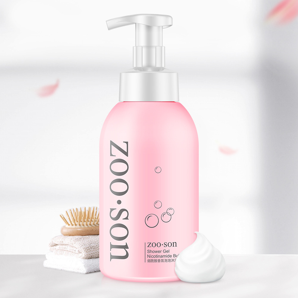 Zoo·Son Nicotinamide Fragrance Bubble Shower Gel Fragrance Shower Gel Deep Cleansing Gentle Care Bath Lotion Hair Generation