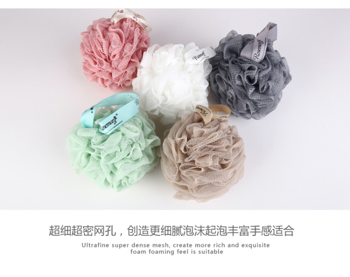 Wrinkled net plain bath flower scrubbing utensil scrubbing back bubble bath towel bar bath ball bath flower Wrinkled net plain bath flower scrubbing utensil scrubbing back bubble bath towel bar bath ball bath flower