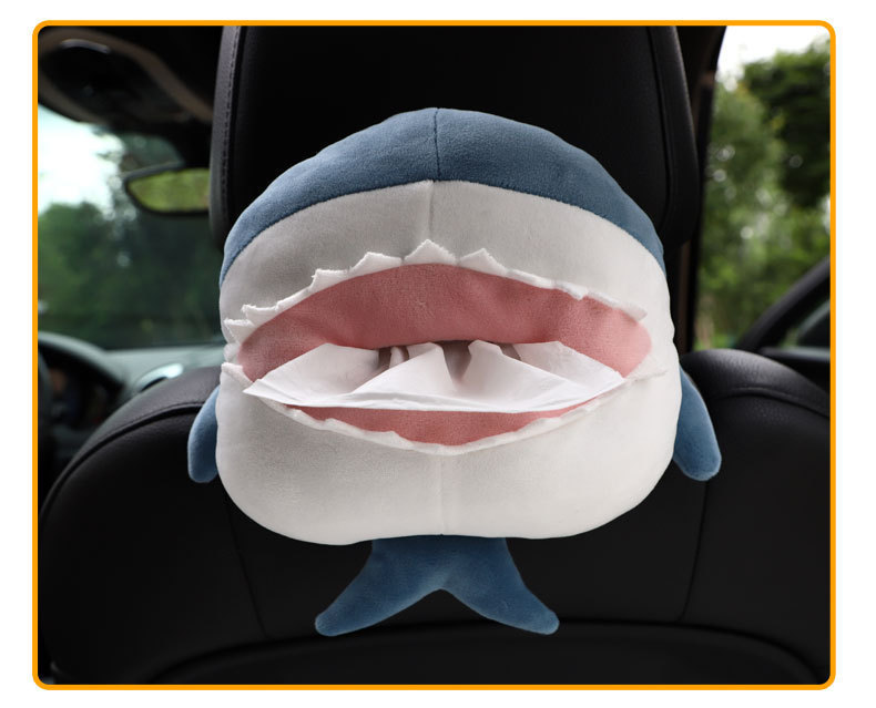 Car Cartoon Tissue Box Creative Cute Plush Multifunctional Car Seat Back Hanging Armrest Box Tissue Box Wholesale