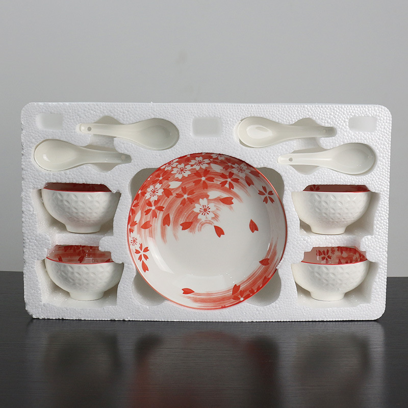 Special Offer Chinese Red Bowl and Chopsticks Underglaze Ceramic Bowl Set Advertising Business Insurance Company Gift Special Offer Chinese Red Bowl and Chopsticks Underglaze Ceramic Bowl Set Advertising Business Insurance Company Gift
