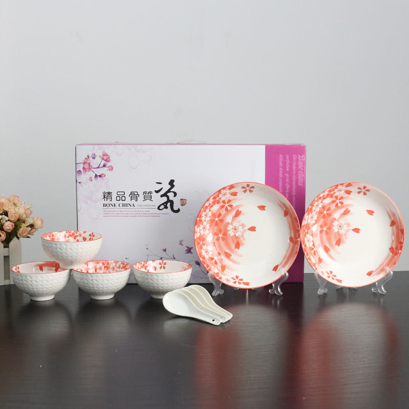 Special Offer Chinese Red Bowl and Chopsticks Underglaze Ceramic Bowl Set Advertising Business Insurance Company Gift Special Offer Chinese Red Bowl and Chopsticks Underglaze Ceramic Bowl Set Advertising Business Insurance Company Gift