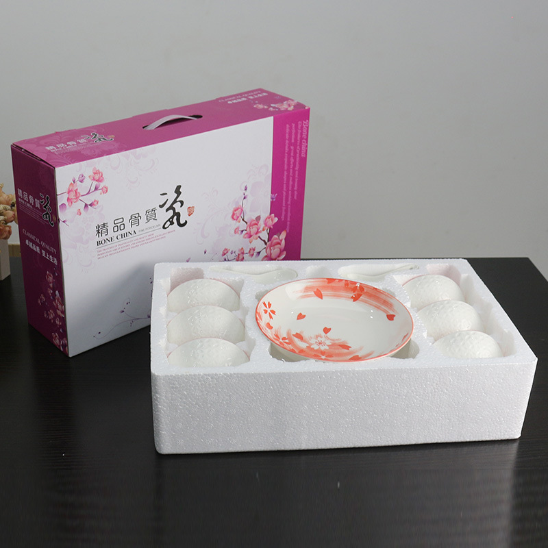 Special Offer Chinese Red Bowl and Chopsticks Underglaze Ceramic Bowl Set Advertising Business Insurance Company Gift Special Offer Chinese Red Bowl and Chopsticks Underglaze Ceramic Bowl Set Advertising Business Insurance Company Gift