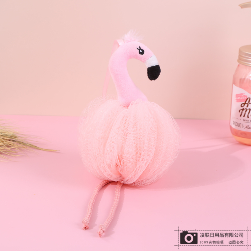Cute Cute Animal Decoration Skin-Friendly Soft Bath Bath Ball High Density Mesh Bath Towel Back Rubbing Bath Ball