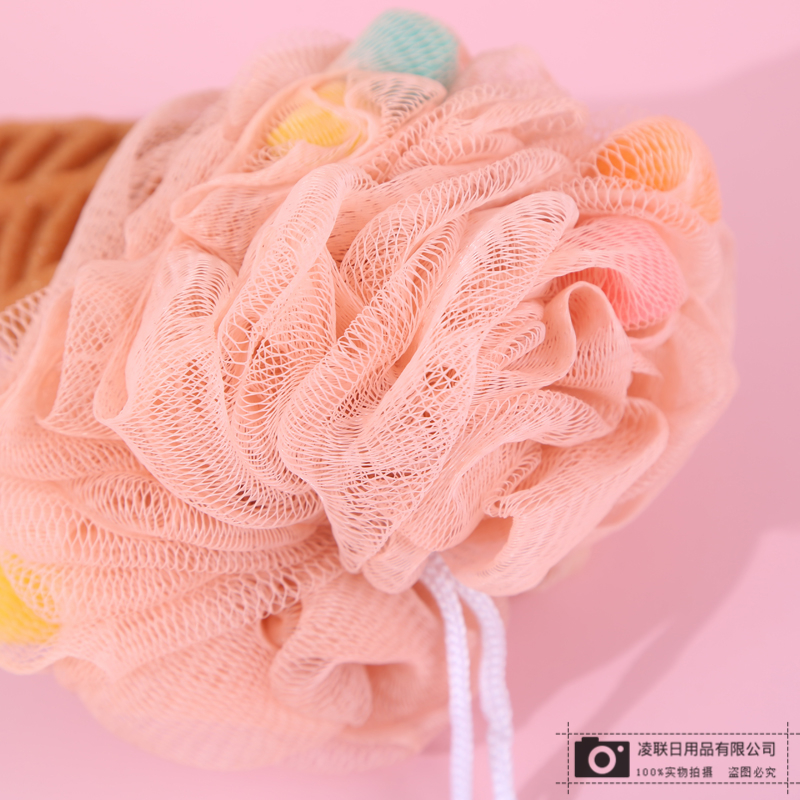 Cute Cute Animal Decoration Skin-Friendly Soft Bath Bath Ball High Density Mesh Bath Towel Back Rubbing Bath Ball
