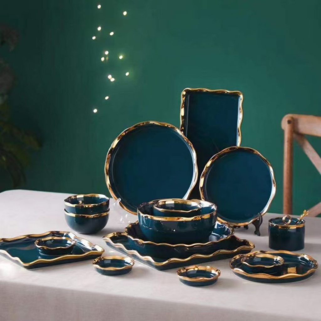 Entry Lux Style Colored Glaze Corrugated Phnom Penh Series Spare Parts Tableware Ceramic Plate Ceramic Rice Bowl Ceramic Soup Bowl Entry Lux Style Colored Glaze Corrugated Phnom Penh Series Spare Parts Tableware Ceramic Plate Ceramic Rice Bowl Ceramic Soup Bowl