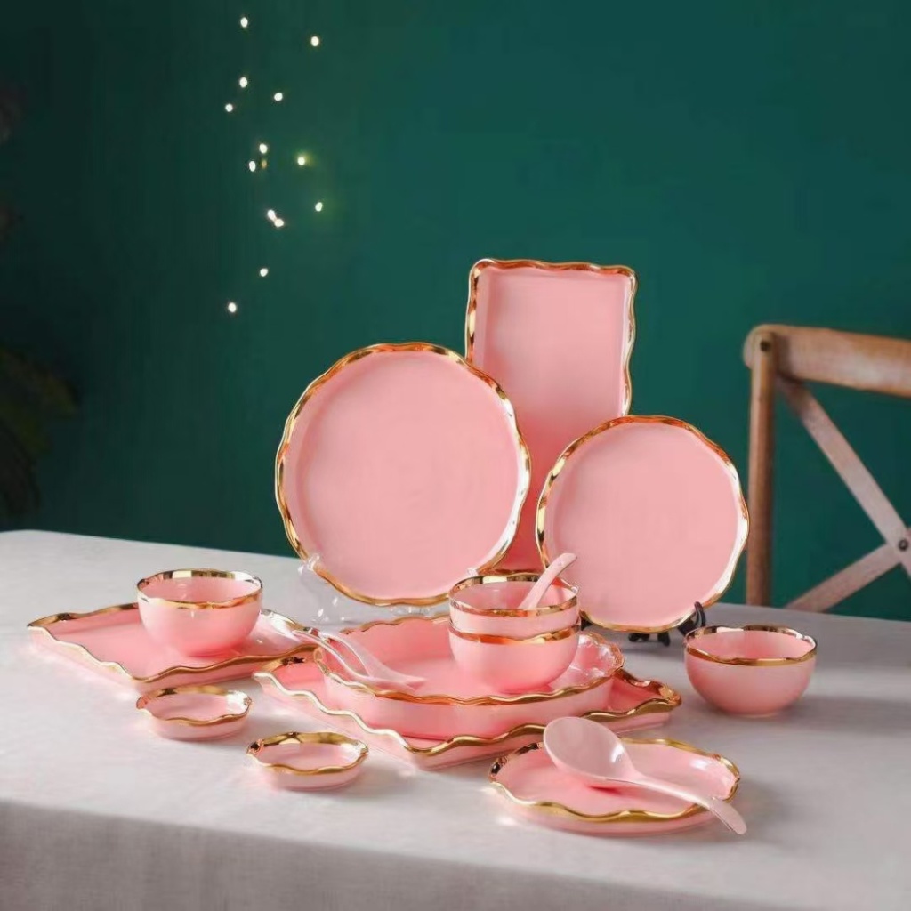 Entry Lux Style Colored Glaze Corrugated Phnom Penh Series Spare Parts Tableware Ceramic Plate Ceramic Rice Bowl Ceramic Soup Bowl Entry Lux Style Colored Glaze Corrugated Phnom Penh Series Spare Parts Tableware Ceramic Plate Ceramic Rice Bowl Ceramic Soup Bowl