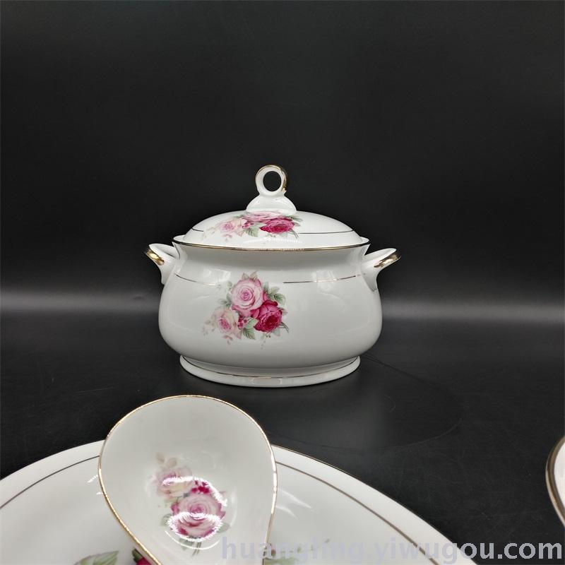 Ceramic tableware porcelain bowl set Jingdezhen China ceramic bowl disc wholesale Ceramic tableware porcelain bowl set Jingdezhen China ceramic bowl disc wholesale