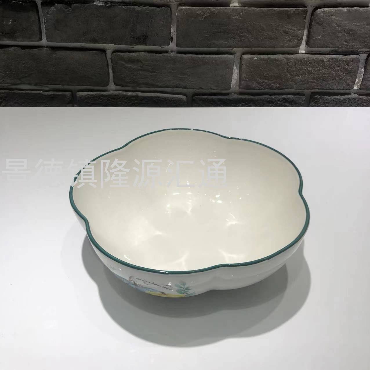 Dinner Plate Ceramic Plate Baking Plate Dim Sum Plate Ceramic Bowl Rice Bowl Rice Bowl Promotion Gift Bowl Jingdezhen
