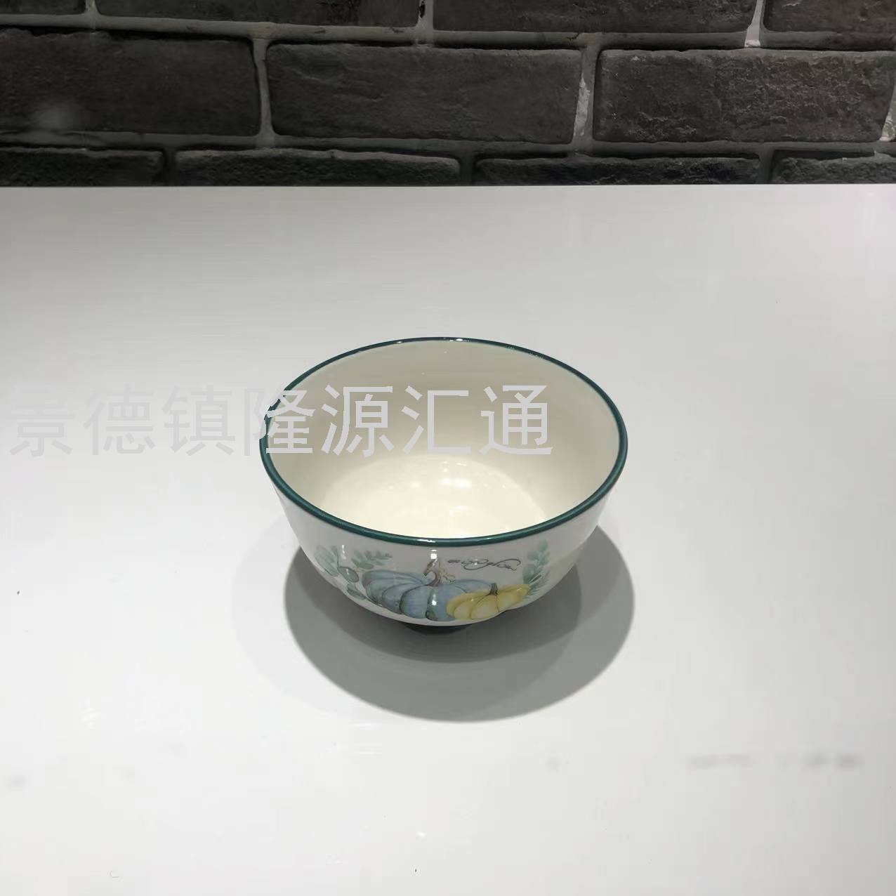 Dinner Plate Ceramic Plate Baking Plate Dim Sum Plate Ceramic Bowl Rice Bowl Rice Bowl Promotion Gift Bowl Jingdezhen