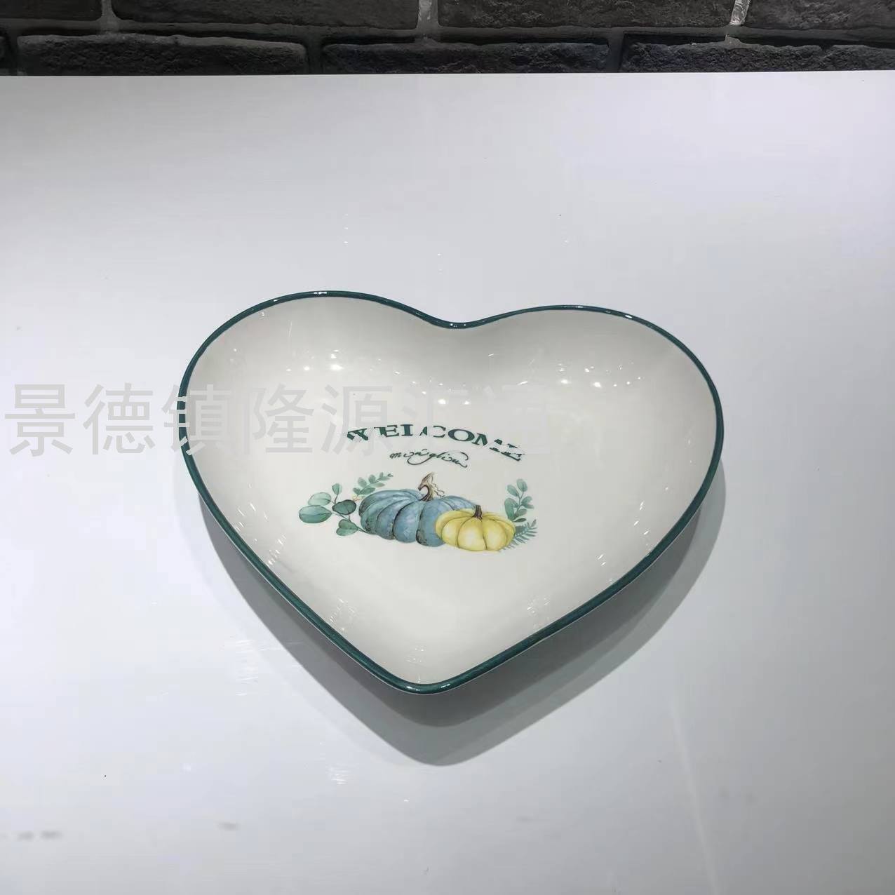 Dinner Plate Ceramic Plate Baking Plate Dim Sum Plate Ceramic Bowl Rice Bowl Rice Bowl Promotion Gift Bowl Jingdezhen