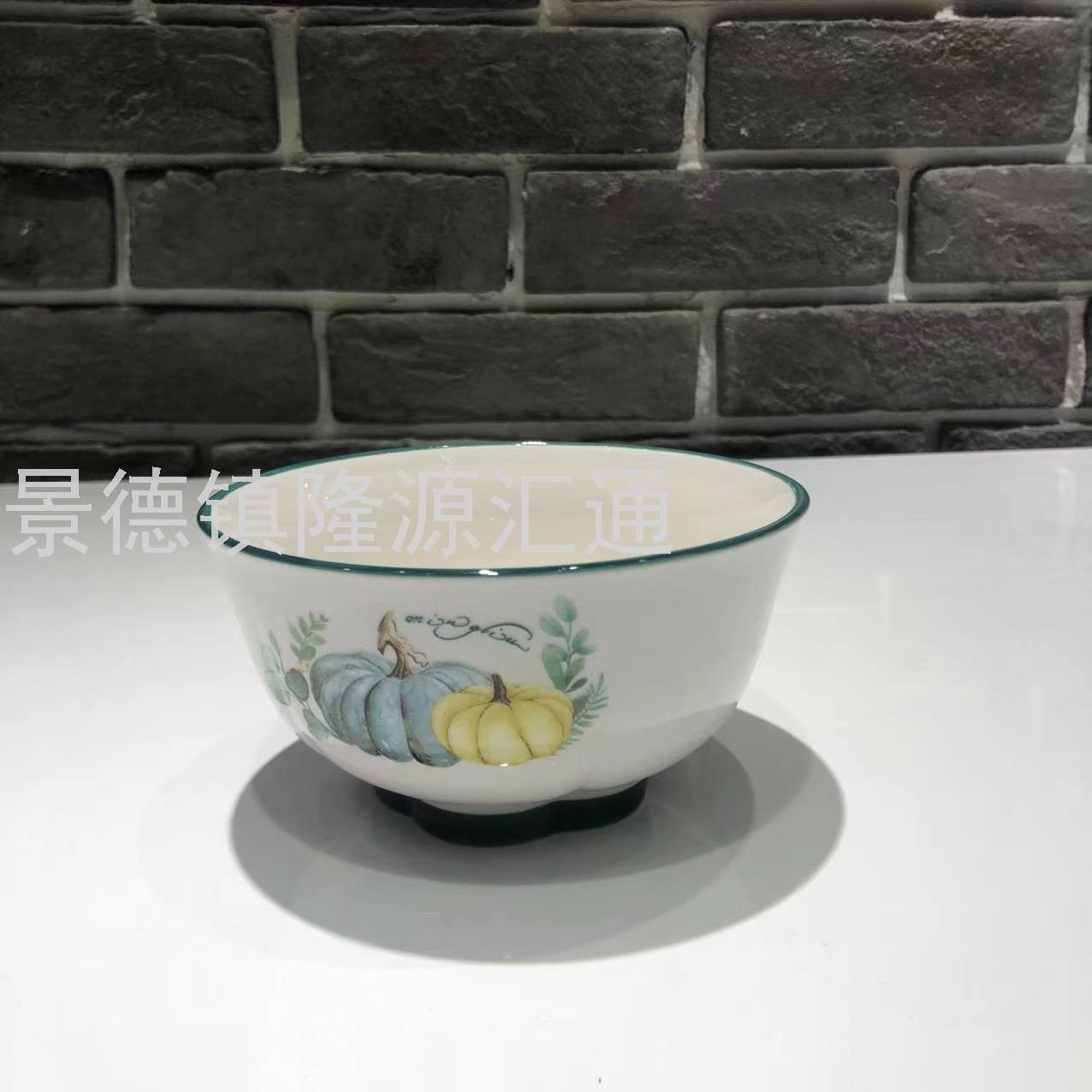 Dinner Plate Ceramic Plate Baking Plate Dim Sum Plate Ceramic Bowl Rice Bowl Rice Bowl Promotion Gift Bowl Jingdezhen