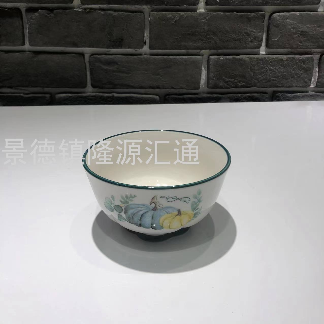 Dinner Plate Ceramic Plate Baking Plate Dim Sum Plate Ceramic Bowl Rice Bowl Rice Bowl Promotion Gift Bowl Jingdezhen