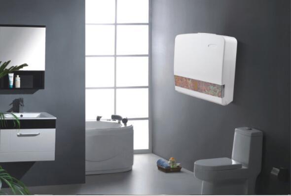 Bathroom Hotel Wall-Mounted Plastic Tissue Box Tissue Box Box Hanging Hand Paper Rack Tissue Holder a