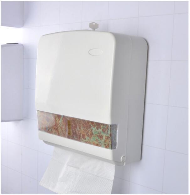 Bathroom Hotel Wall-Mounted Plastic Tissue Box Tissue Box Box Hanging Hand Paper Rack Tissue Holder a