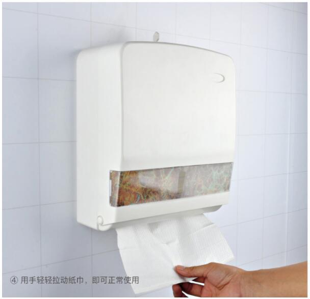 Bathroom Hotel Wall-Mounted Plastic Tissue Box Tissue Box Box Hanging Hand Paper Rack Tissue Holder a